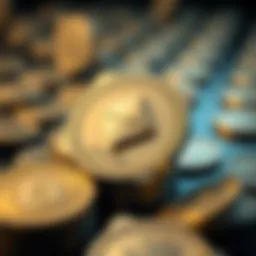 Conceptual representation of Tether in cryptocurrency