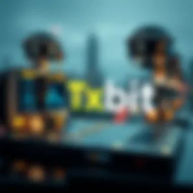 Visual representation of Txbit platform features