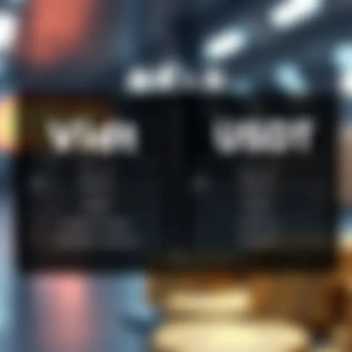 Comparison chart of Vidt and USDT features