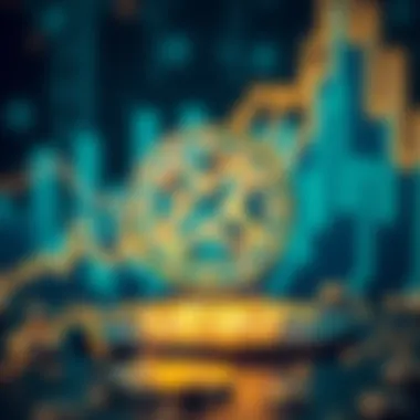 A visual representation of the Xcore airdrop process with blockchain elements