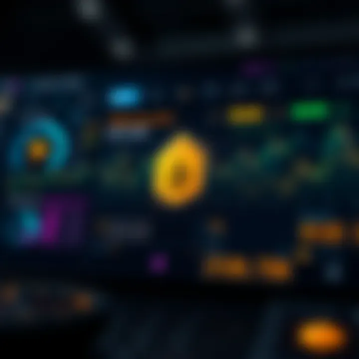 Illustration of cryptocurrency tracking interface